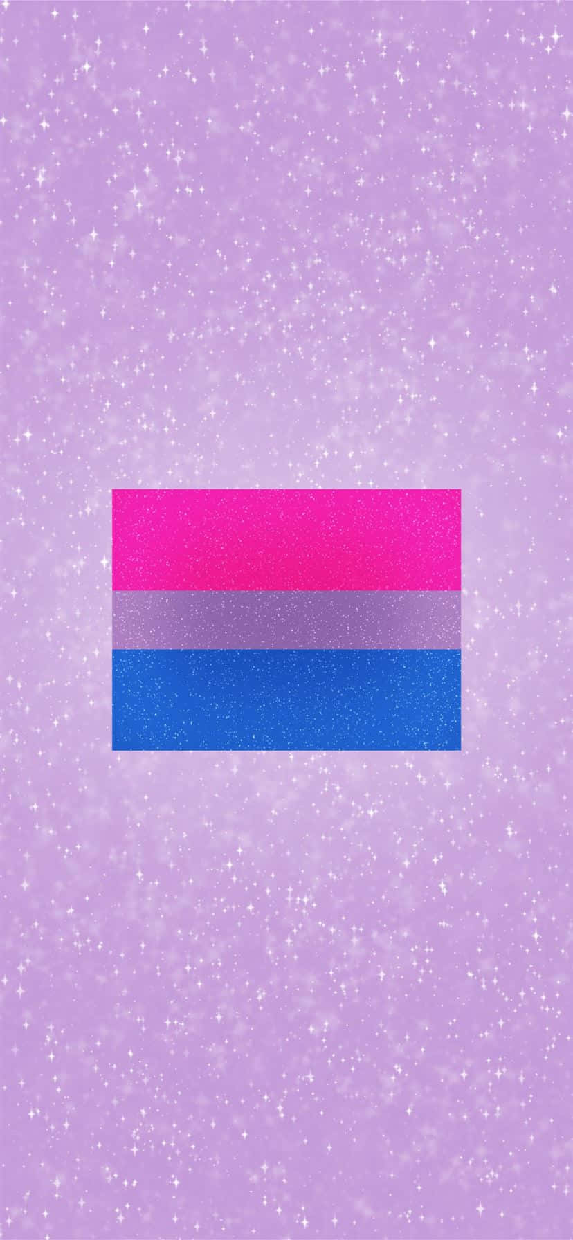 A Blue And Pink Flag On A Purple Background