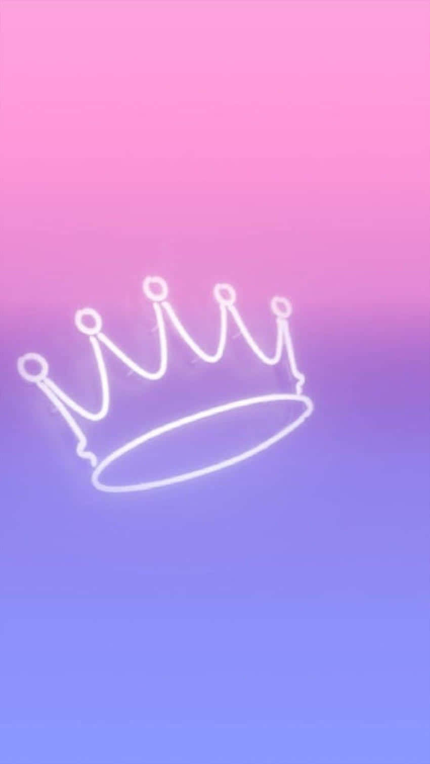 A Crown On A Pink And Purple Background