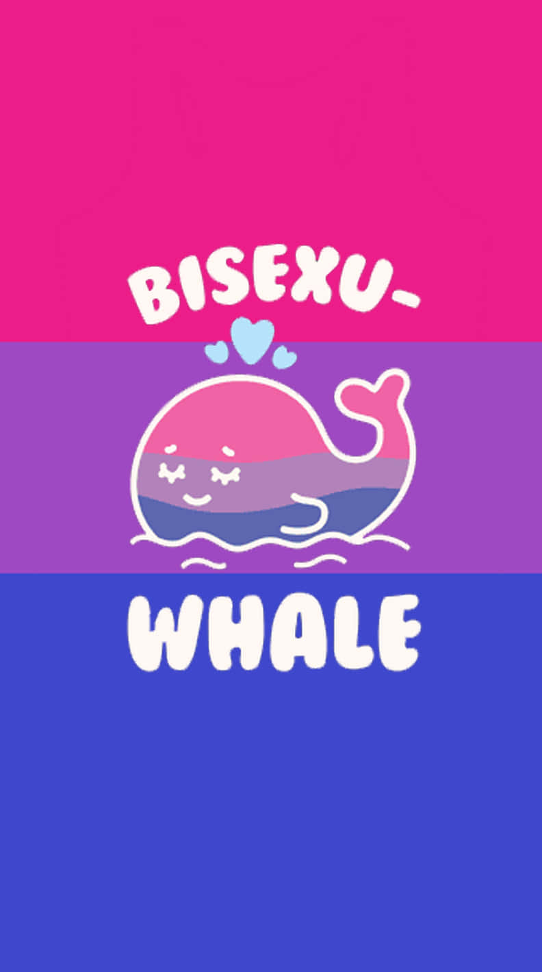 Showing pride and solidarity to the bi community Wallpaper