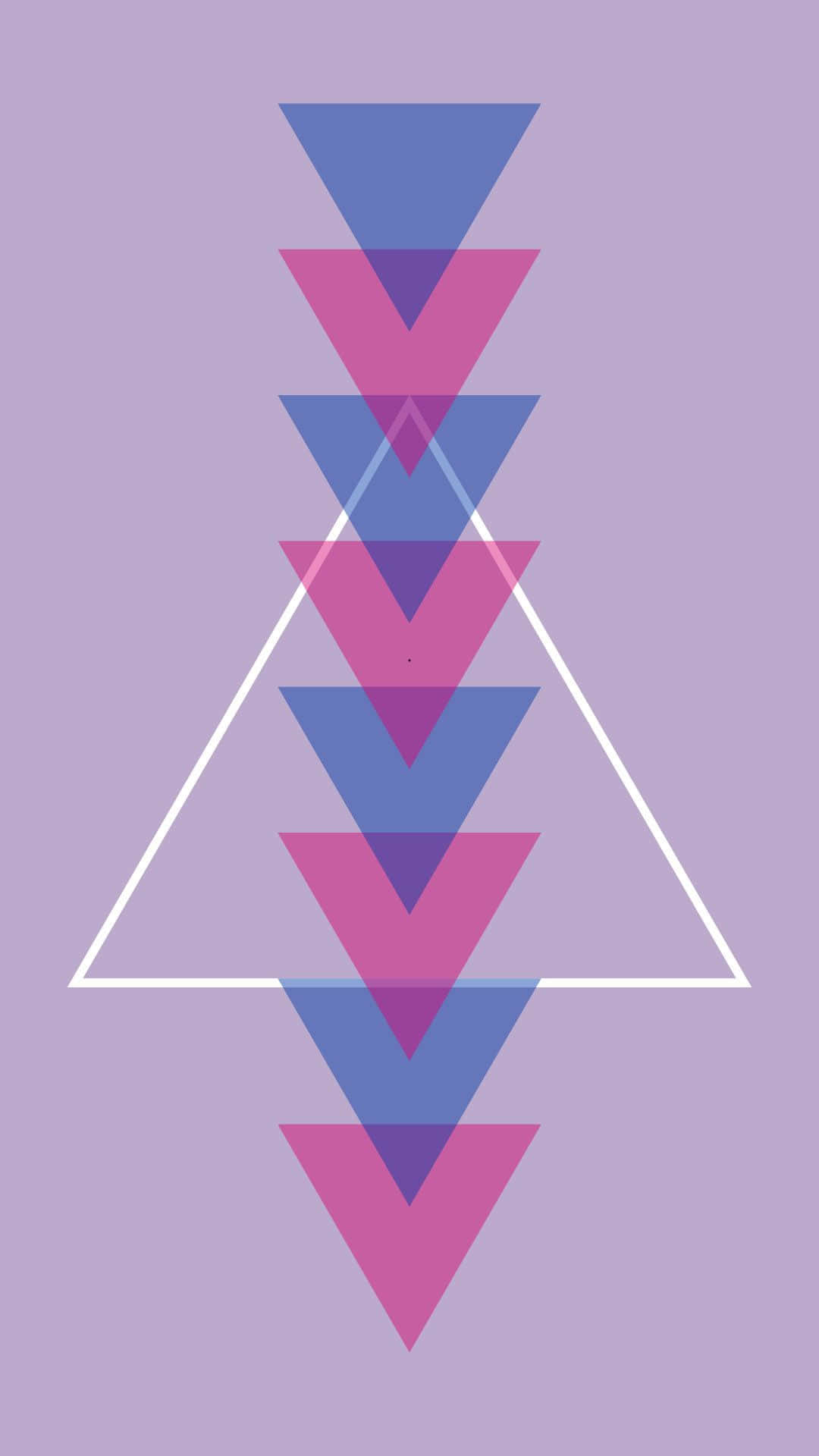 A Triangle With Pink And Purple Colors Wallpaper