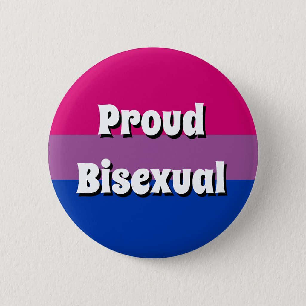 Proud Bisexual 6 Cm Round Button Wallpaper