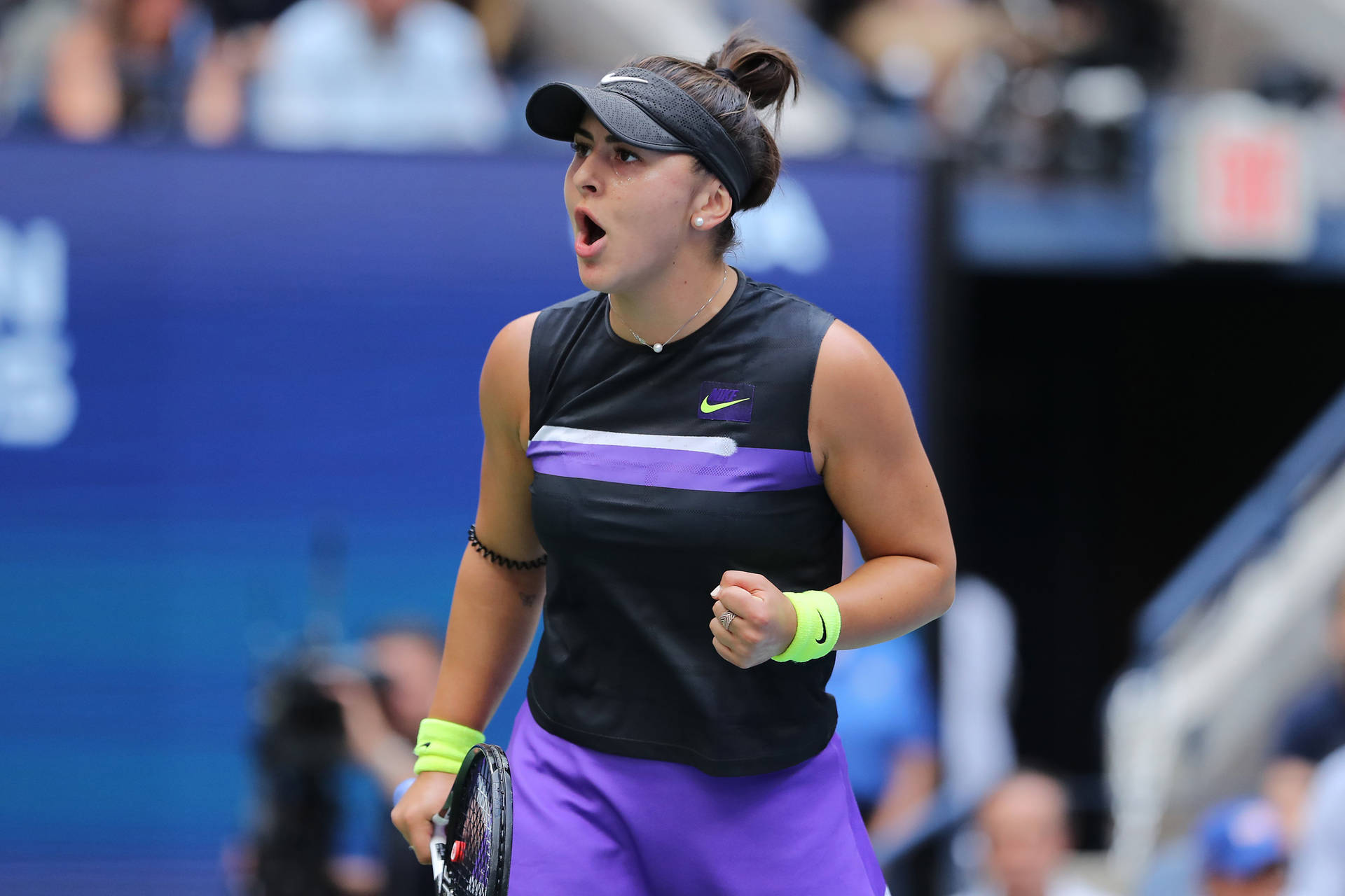 Bianca Andreescu’s Shocked Expression Wallpaper