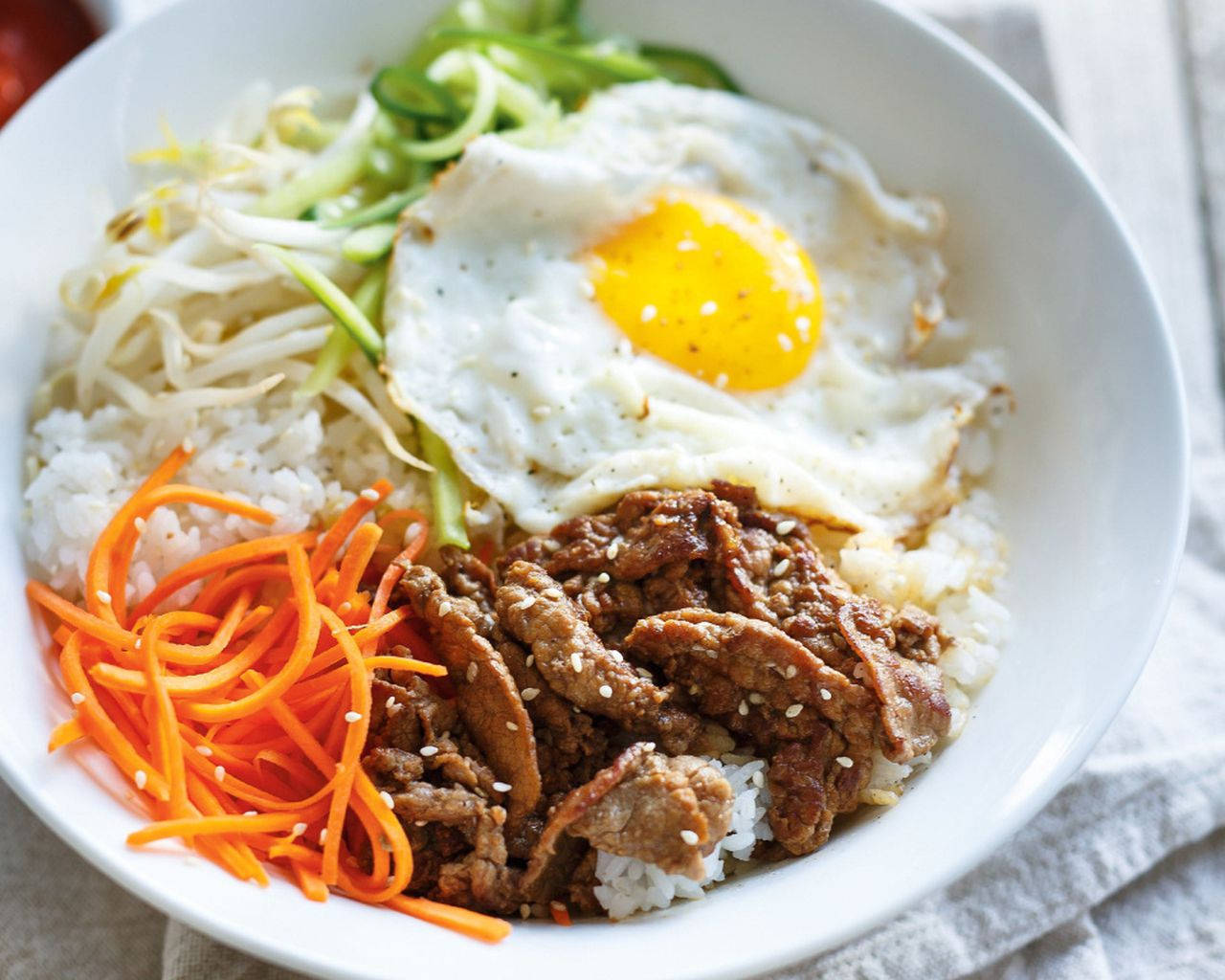 Bibimbap With Julienne Vegetables Picture