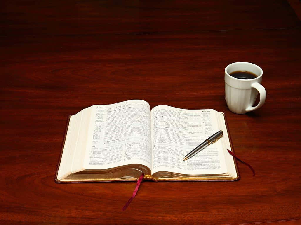 Engaging in Bible Study Wallpaper