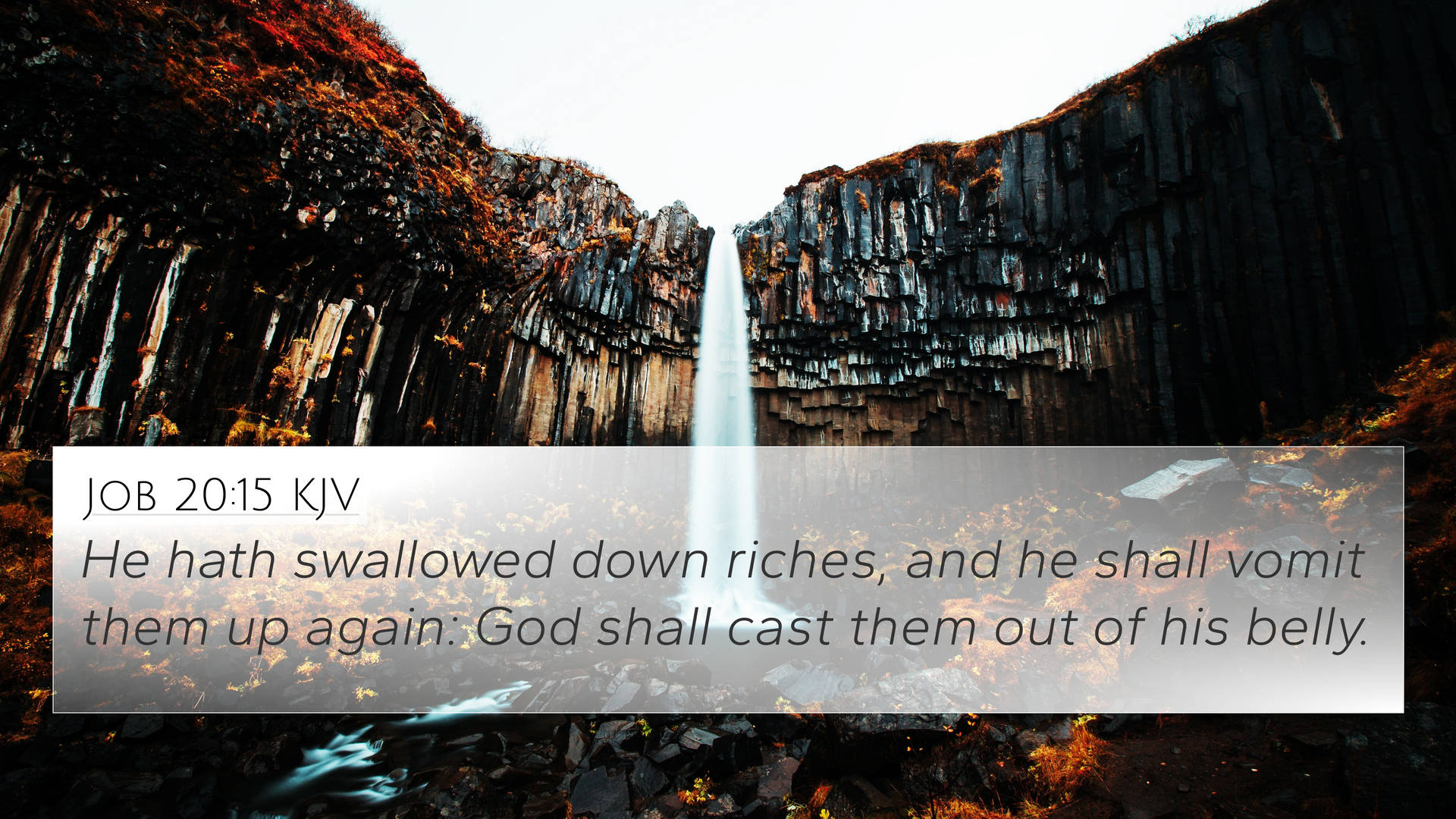 Bible Verse About Being Nauseous From Greed Background