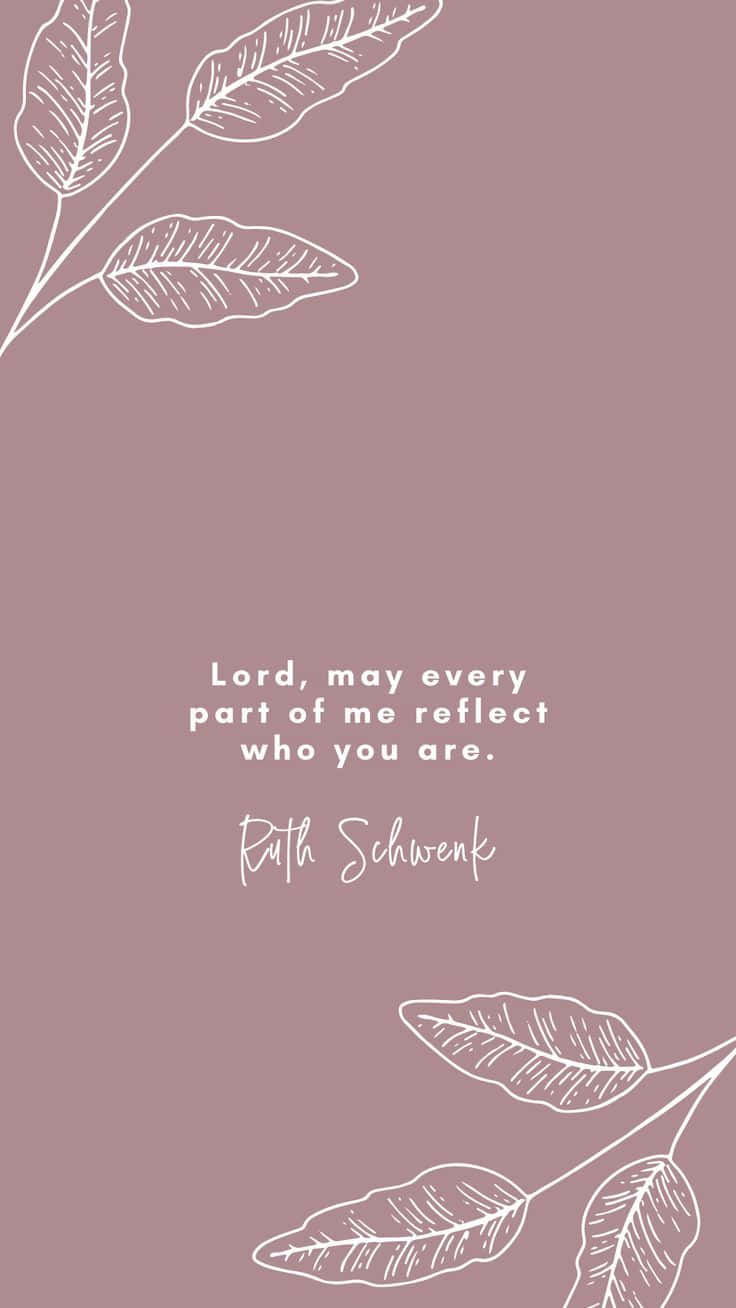 Bible Verse Phone Pink And White Wallpaper