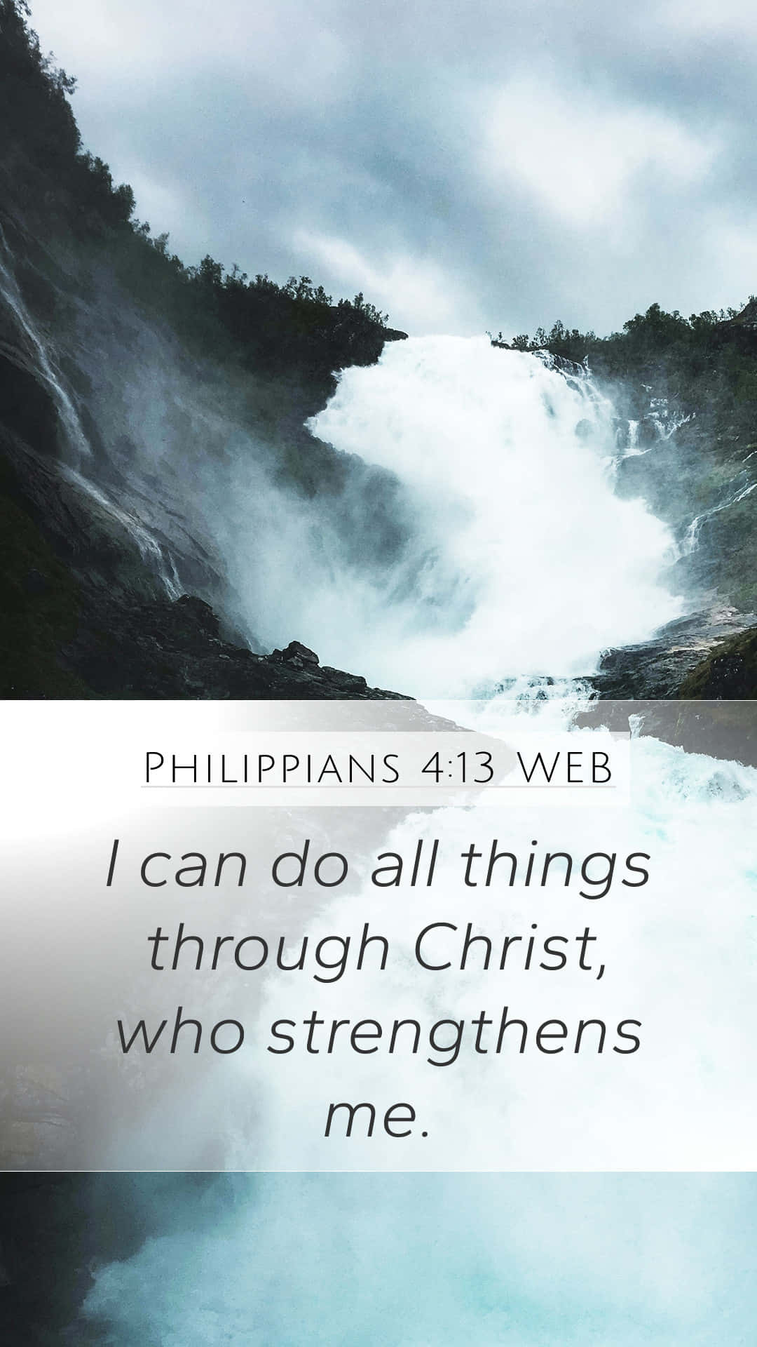 Filipperbrevet4:13 På Webben - Jag Kan Göra Allt Genom Kristus Som Ger Mig Styrka. Wallpaper