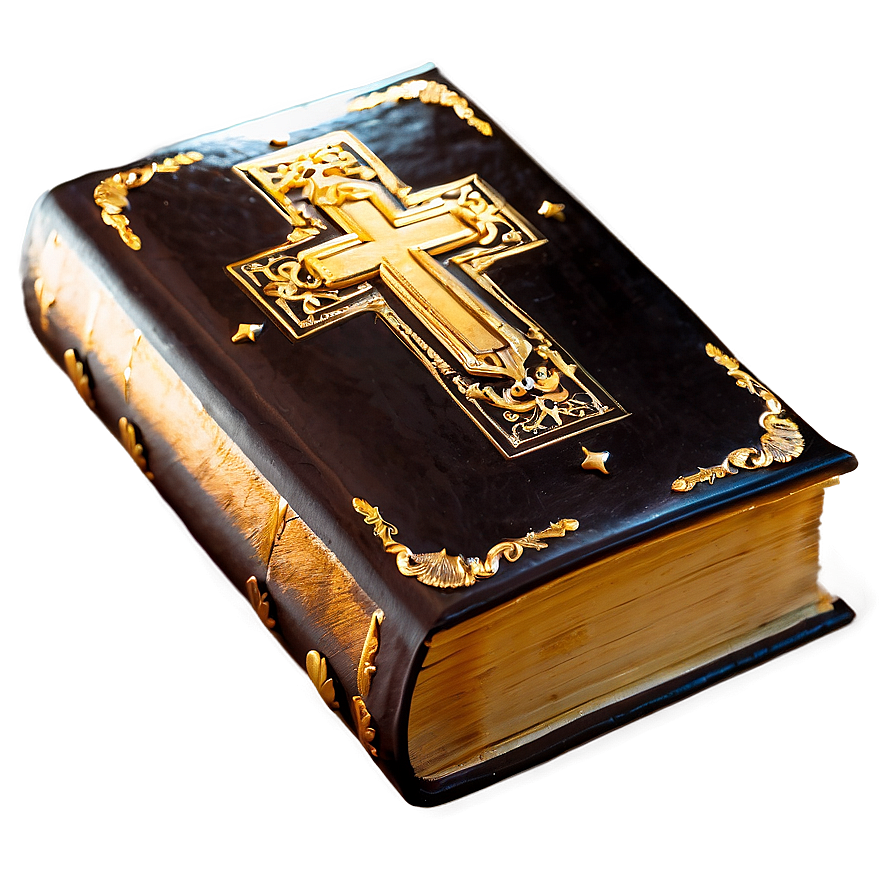 Bible With Golden Cross Png 22 PNG