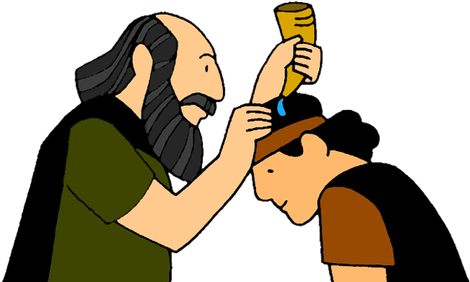 Biblical Anointing Ceremony Clipart PNG