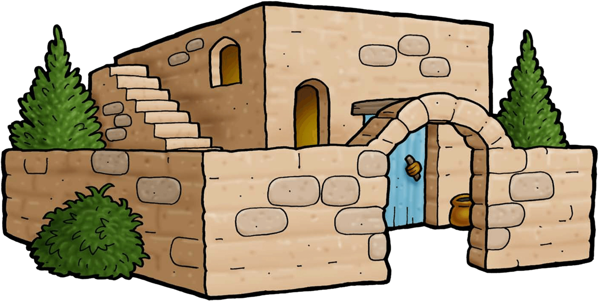 Biblical Houseand Archway Clipart PNG