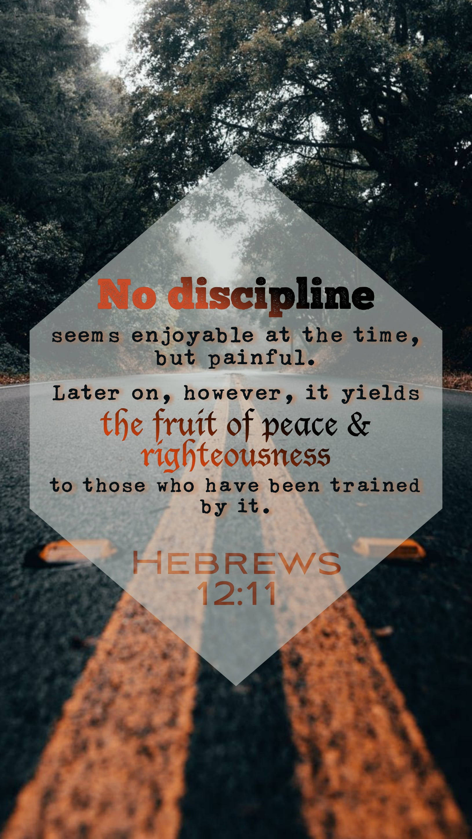 Biblical Quote About Discipline Wallpaper