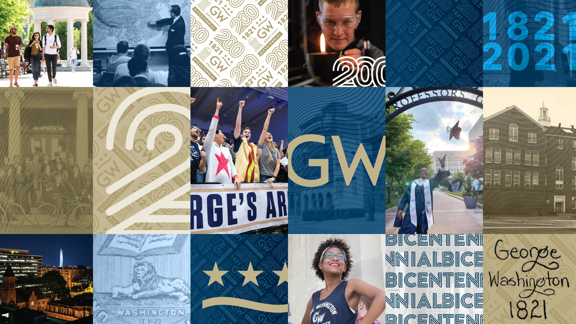 Bicentennial Collage Of George Washington University Wallpaper