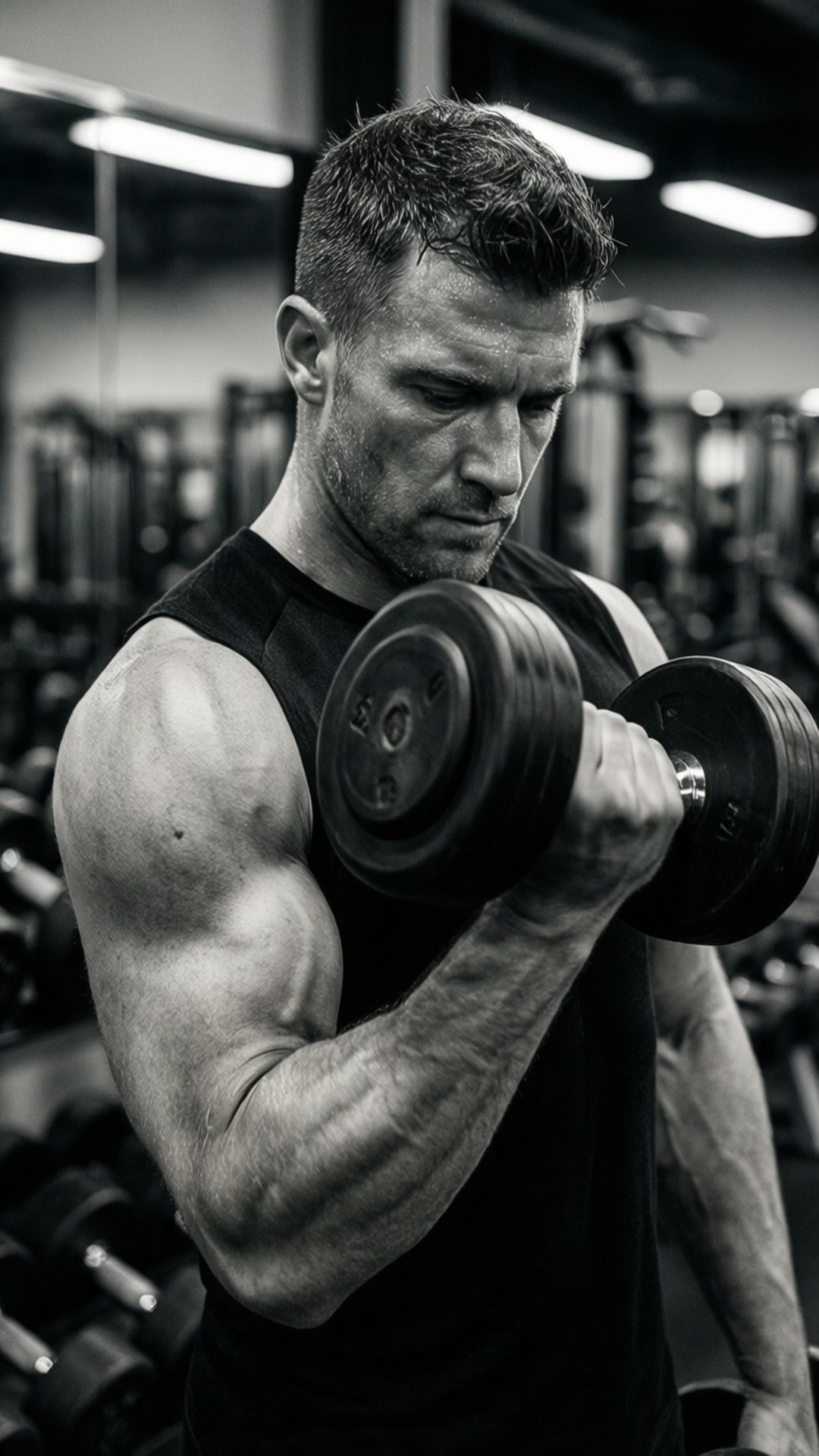 Bicep Curl Focus Bakgrunner