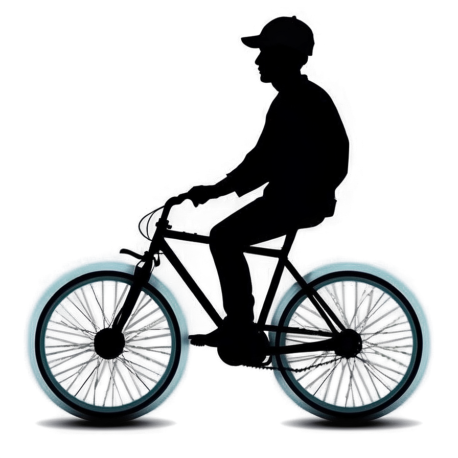 Bicycle Car Vector Silhouette Png 06202024 PNG
