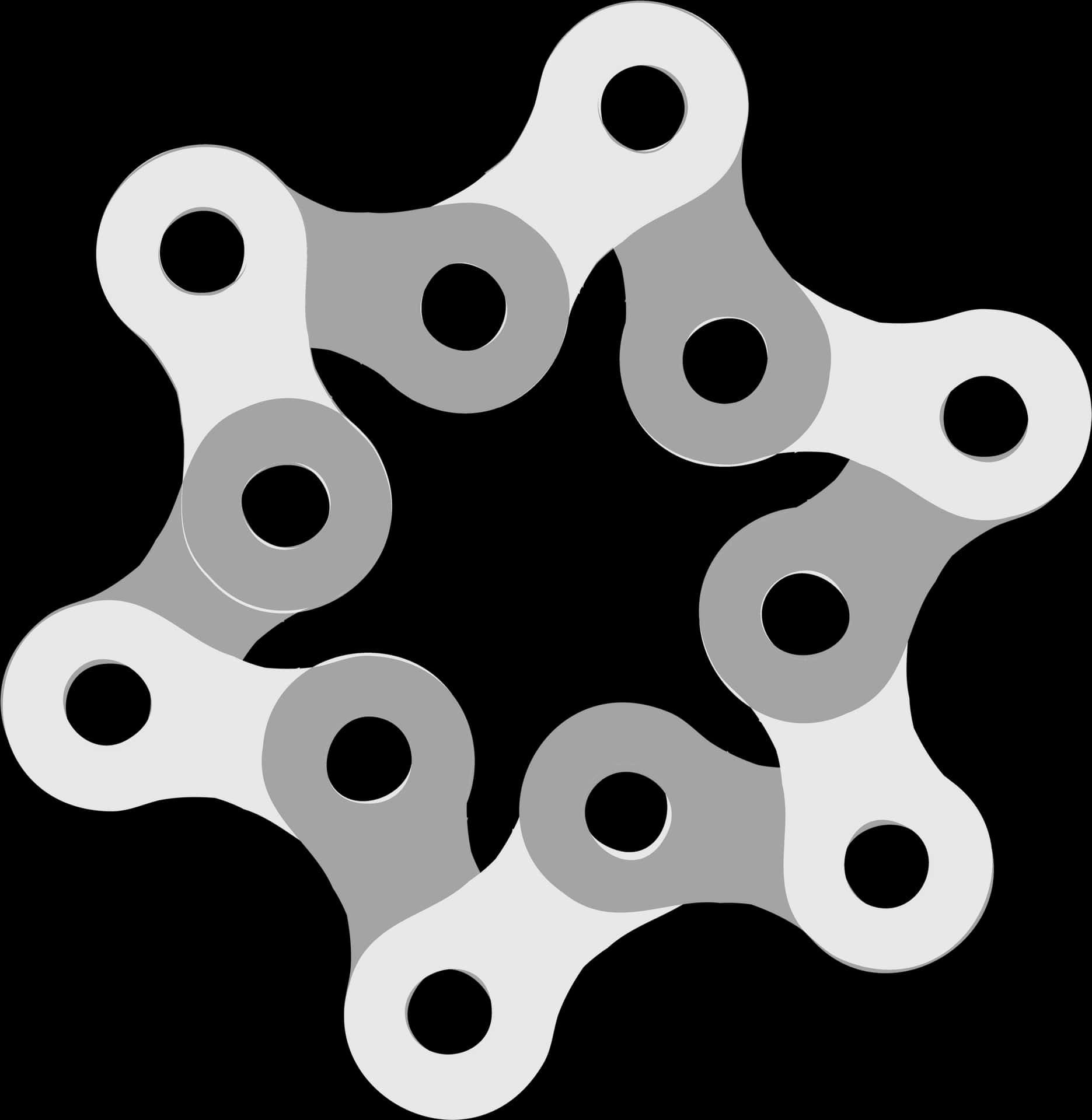 Bicycle Chain Link Pattern PNG
