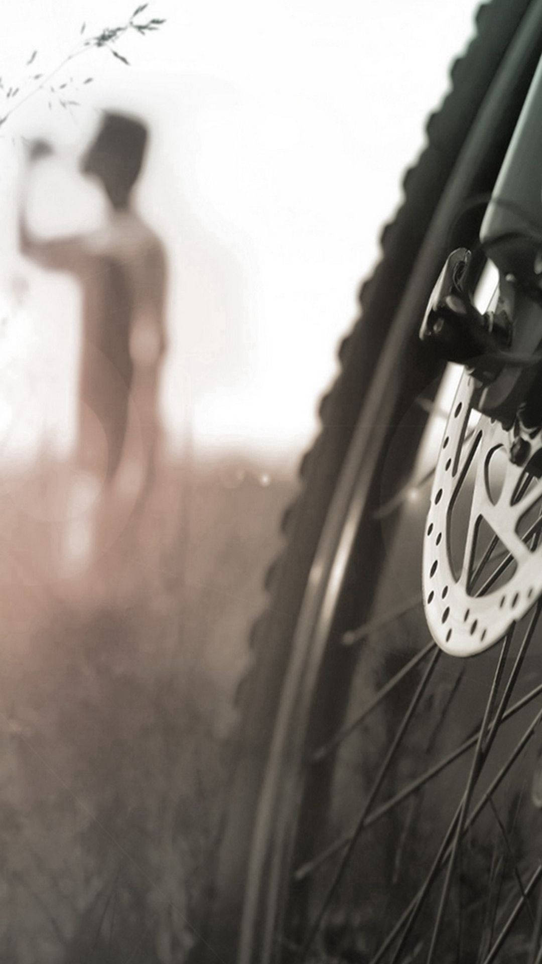 Kør til dig hvor du skal med en cykel og din iPhone baggrund. Wallpaper
