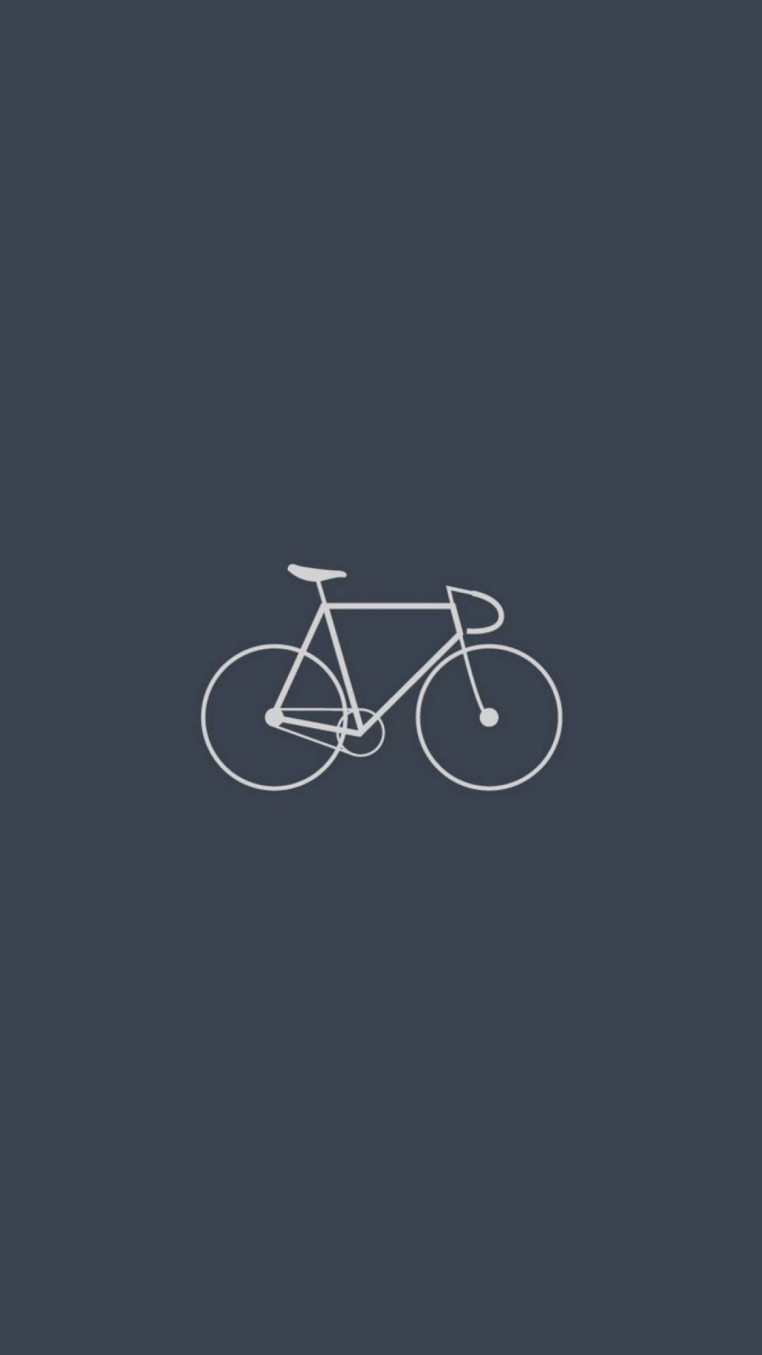 Simple Graphic Art Bicycle Iphone Wallpaper