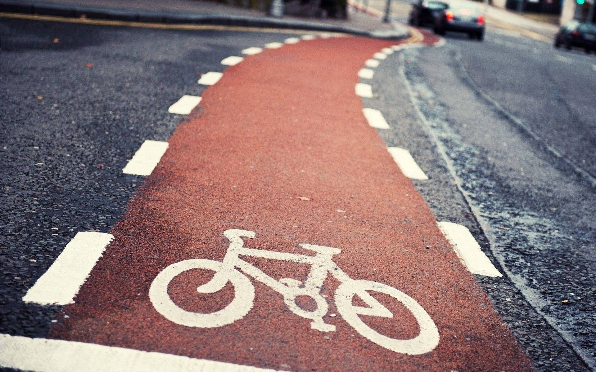 Bicycle Lane Signage Background