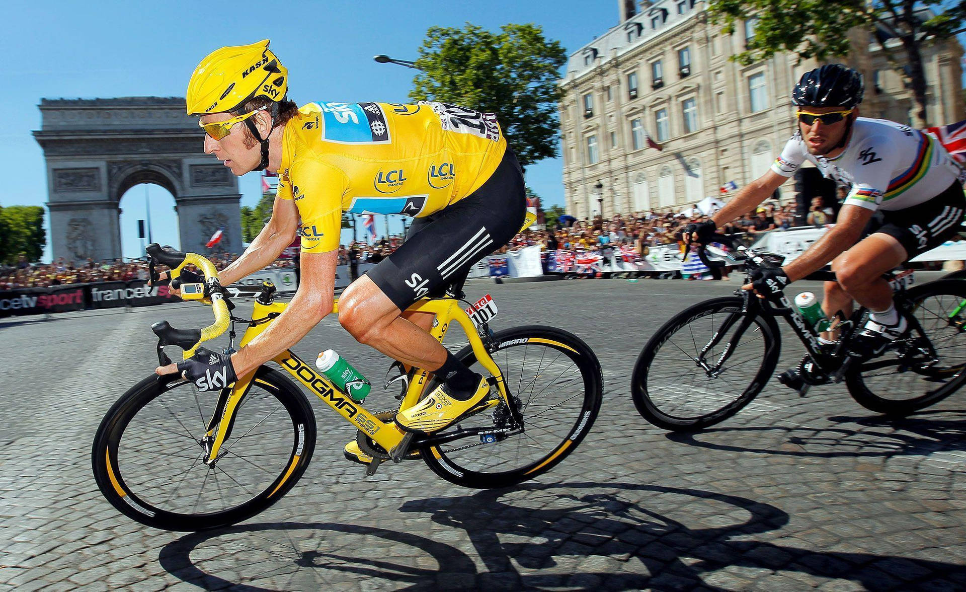 Bicycle Race In Tour De France Background