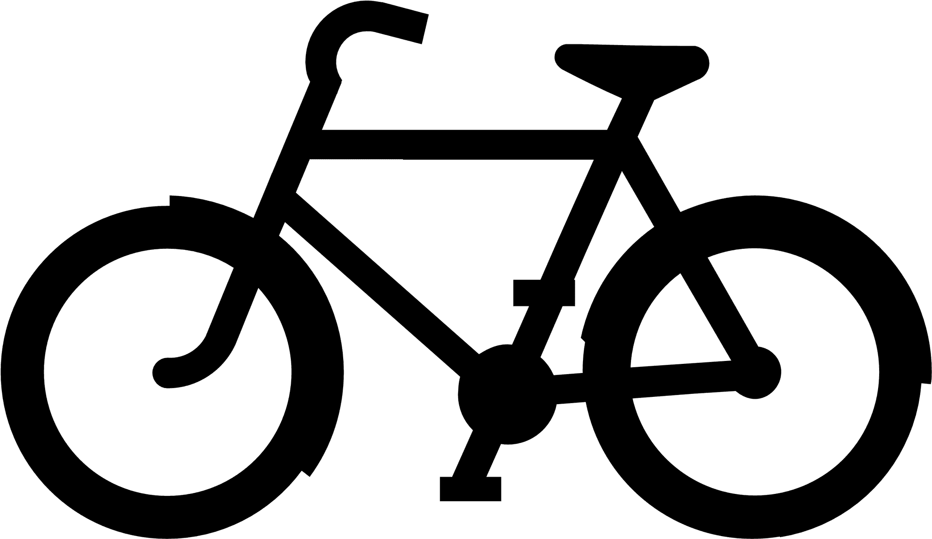 Bicycle Silhouette Graphic PNG