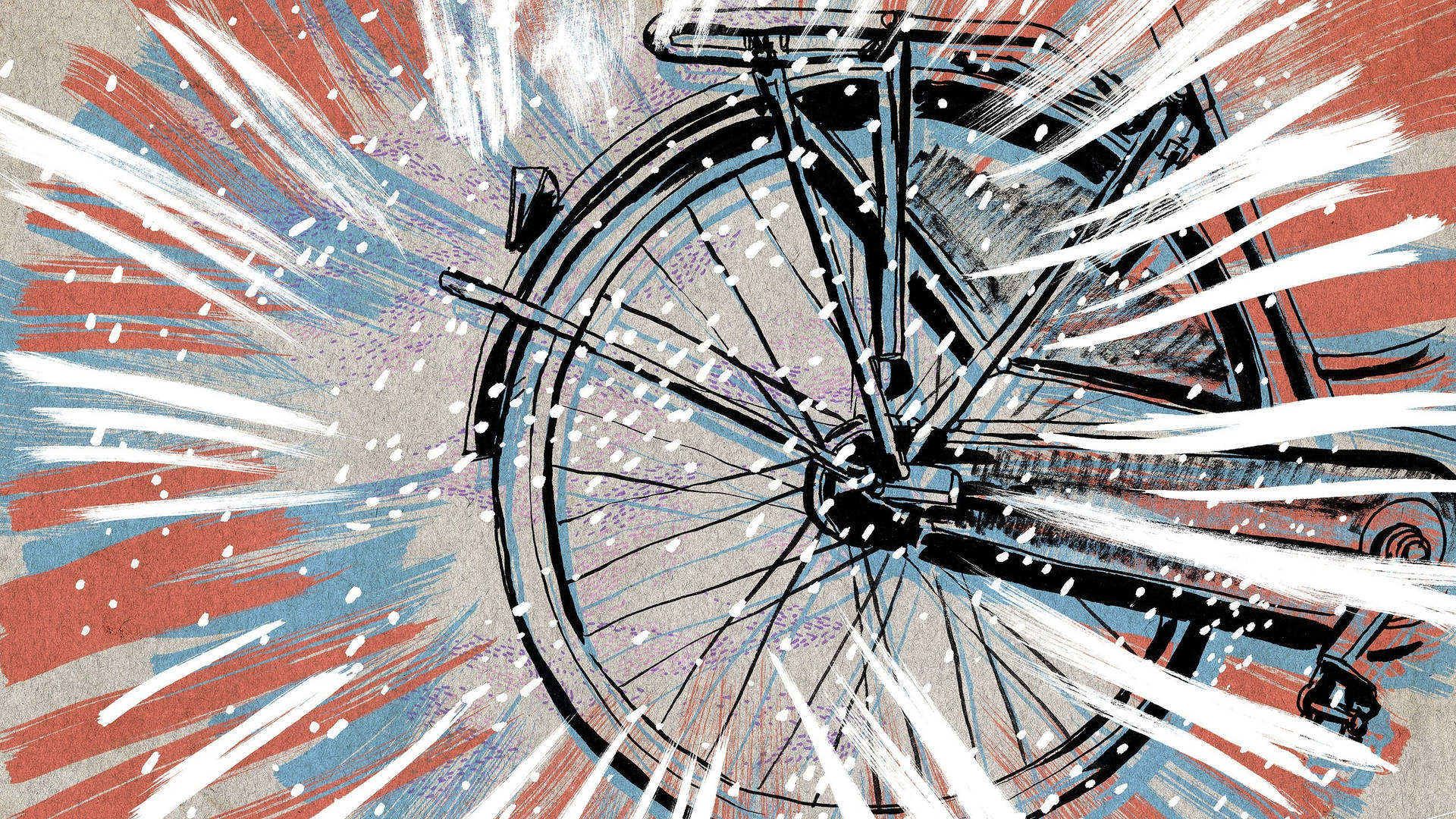 Bicycle Wheel Art Background