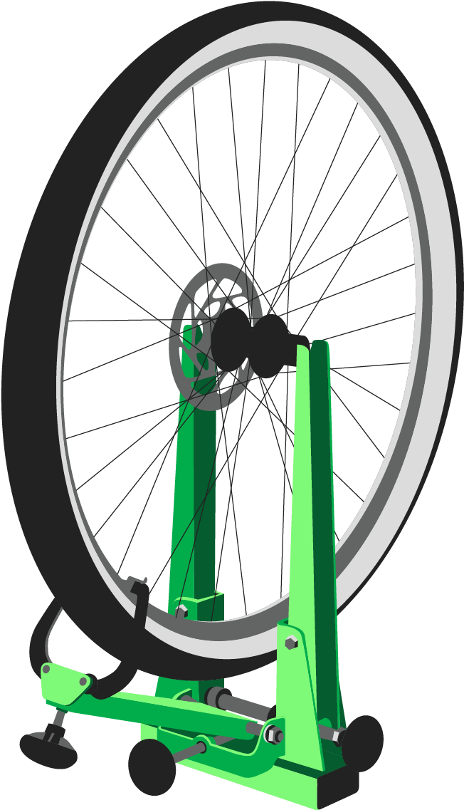 Bicycle Wheel Truing Stand PNG