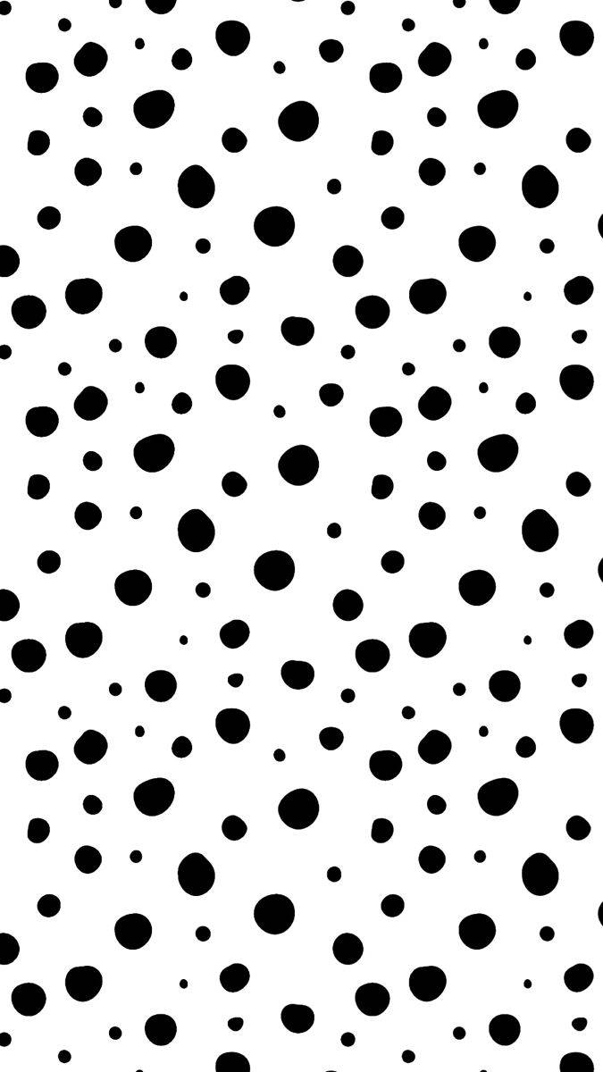 Big And Small Black Dot iPhone Wallpaper