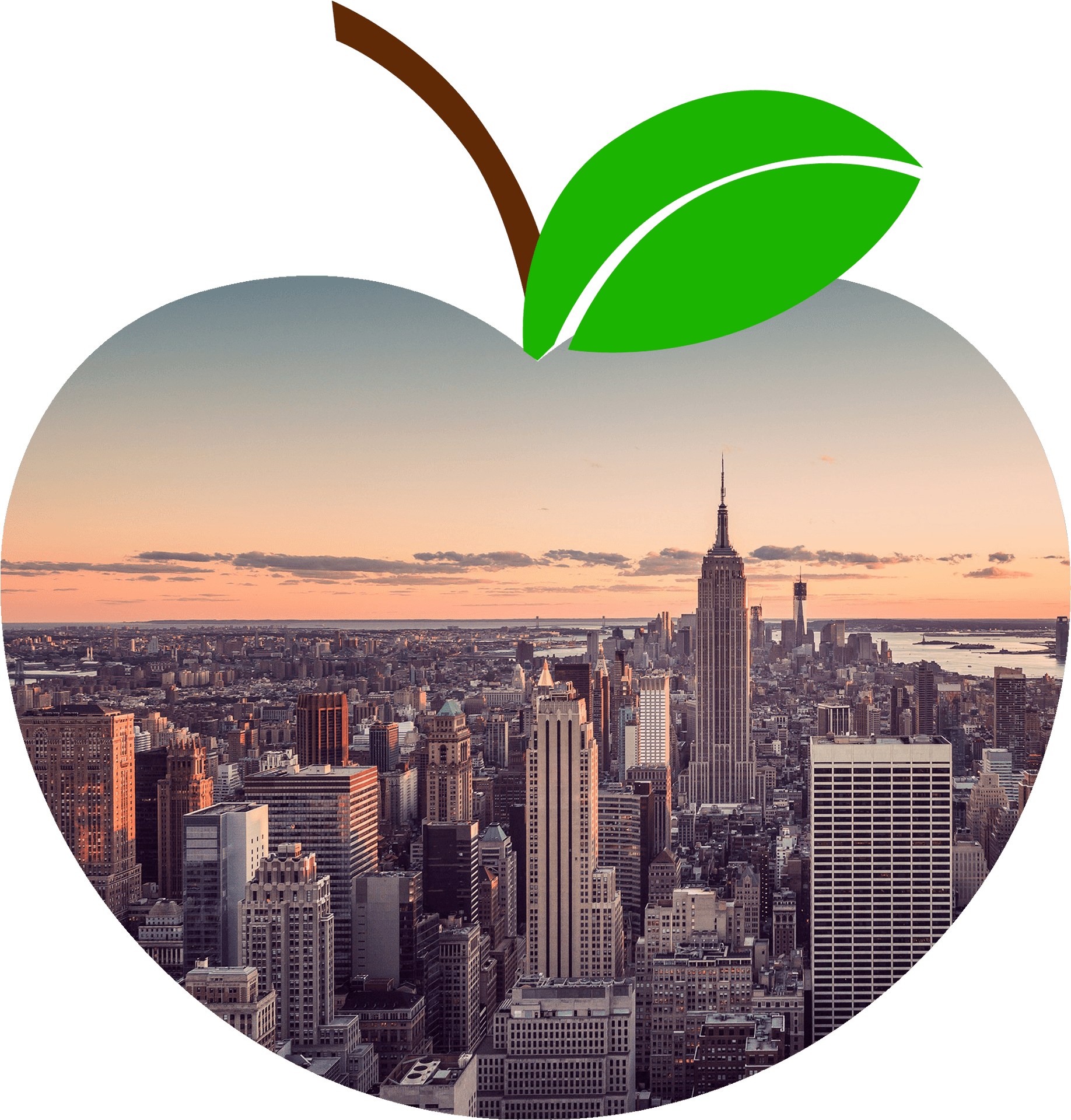 Big Apple Skyline View PNG