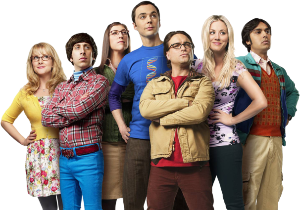 Big Bang Theory Cast Pose PNG