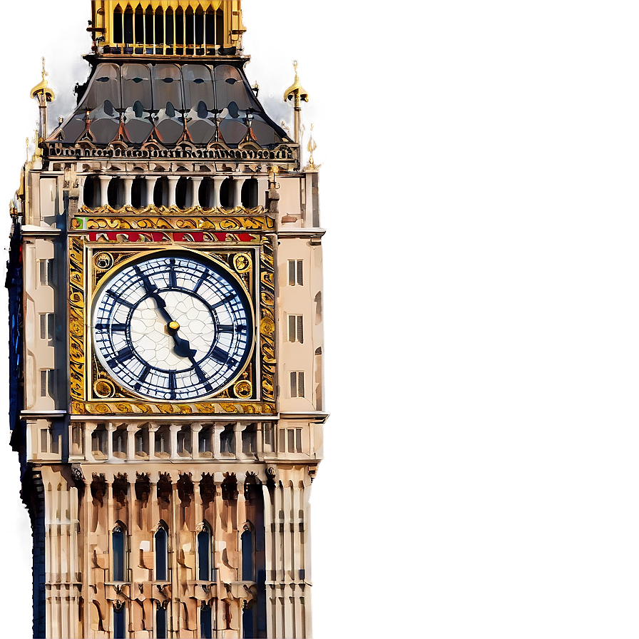 Big Ben And Blue Sky Png 06112024 PNG