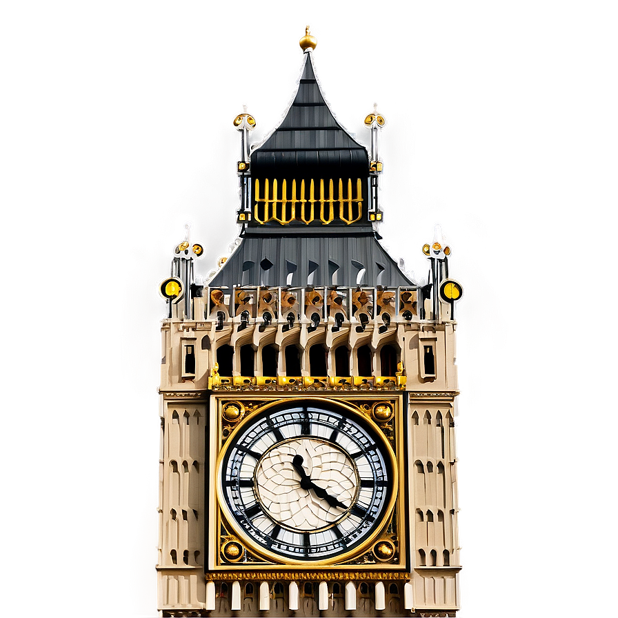 Big Ben Close-up Png Fxb11 PNG