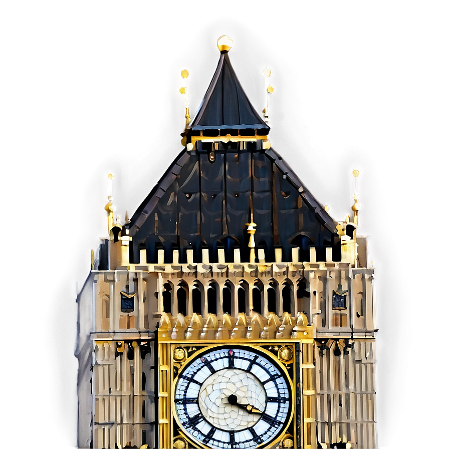 Big Ben Close-up Png Ibn2 PNG