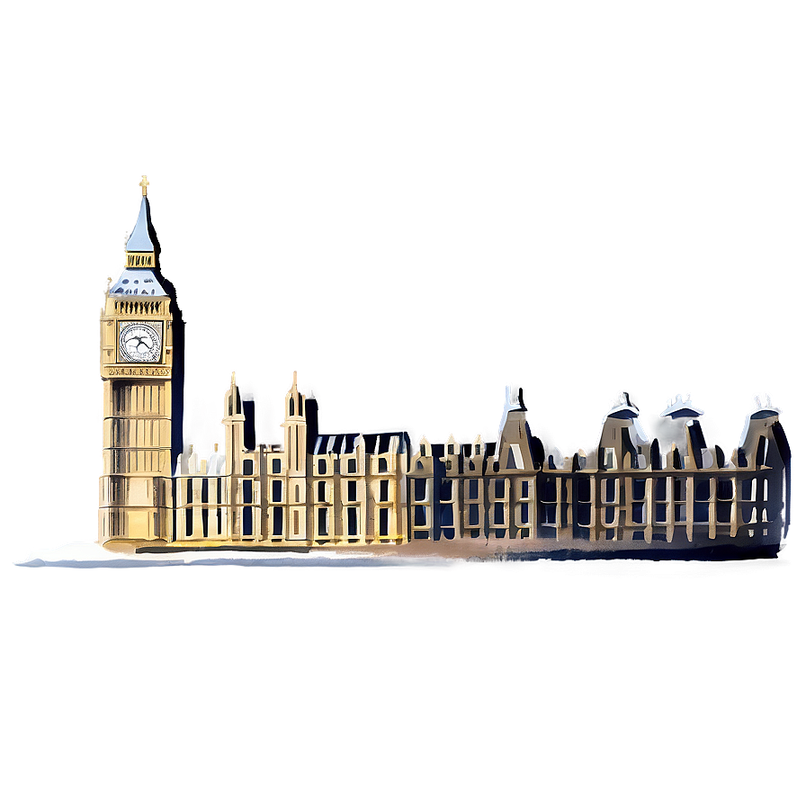 Big Ben In Watercolor Png 06112024 PNG