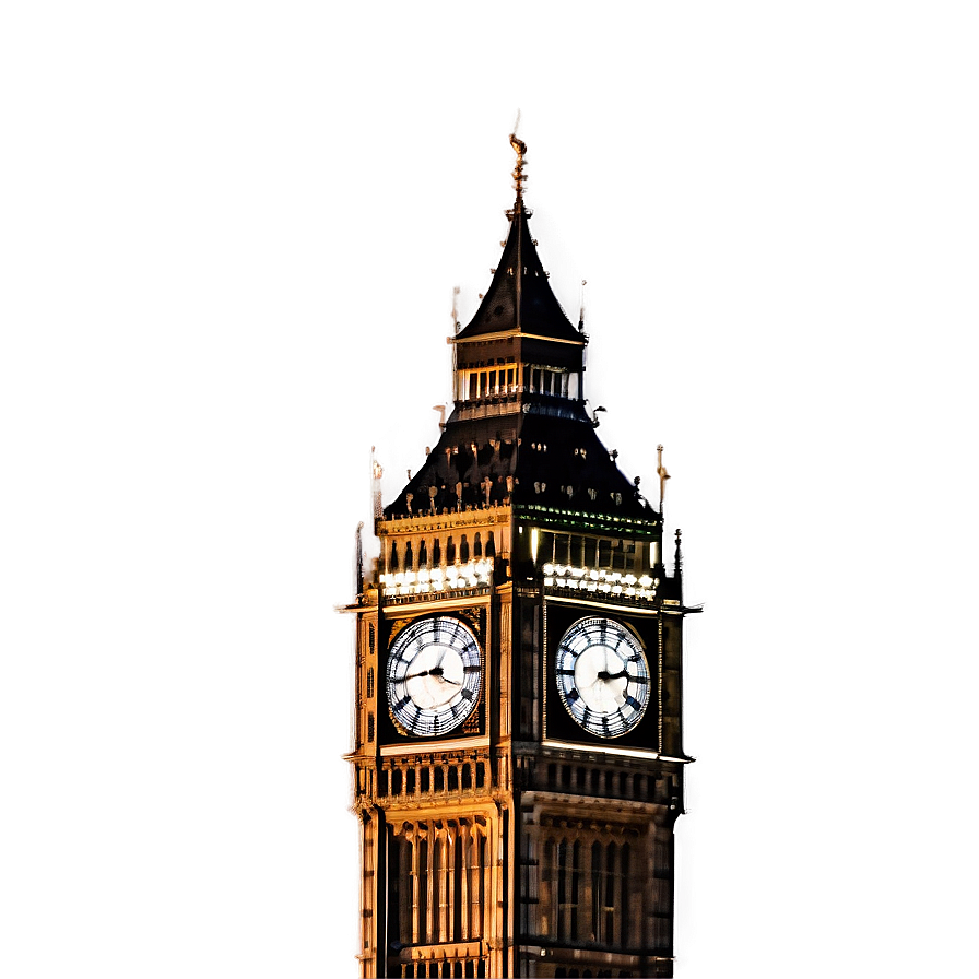 Big Ben Lit Up At Night Png Mus46 PNG