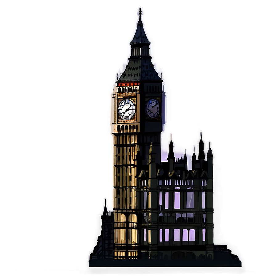 Big Ben Twilight View Png Vap18 PNG