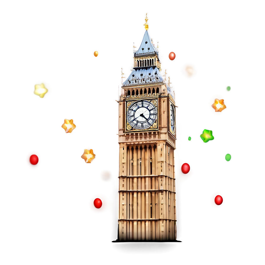 Big Ben With Snowflakes Png 71 PNG