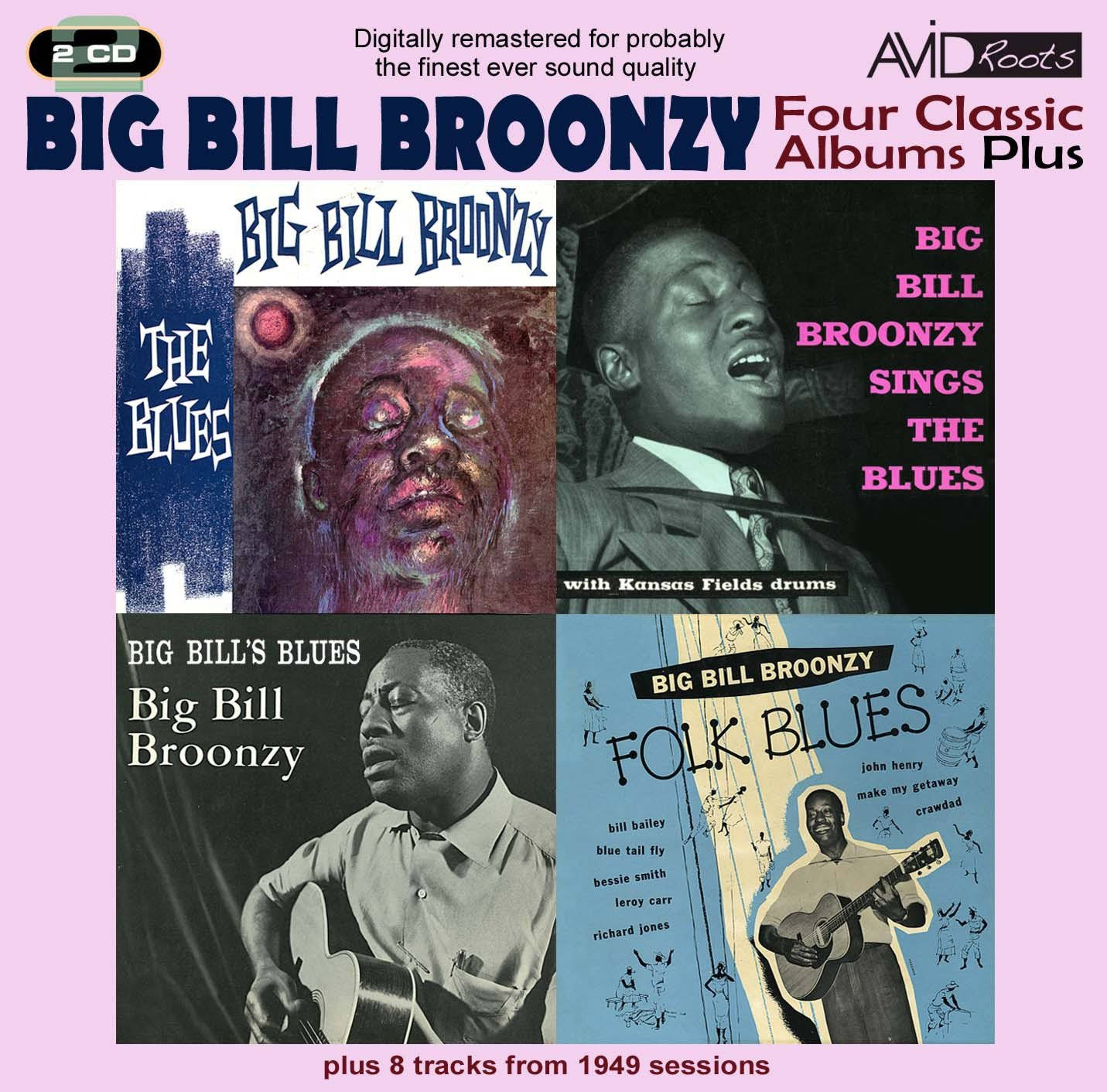 Big Bill Broonzy Four klassiske album plus treffers tilbyder en gul overlay til at se og nyde sommermåneden. Wallpaper