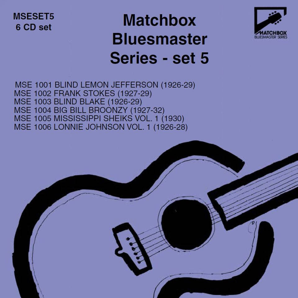 Stor Bill Broonzy Matchbox Blå Master Serie Wallpaper