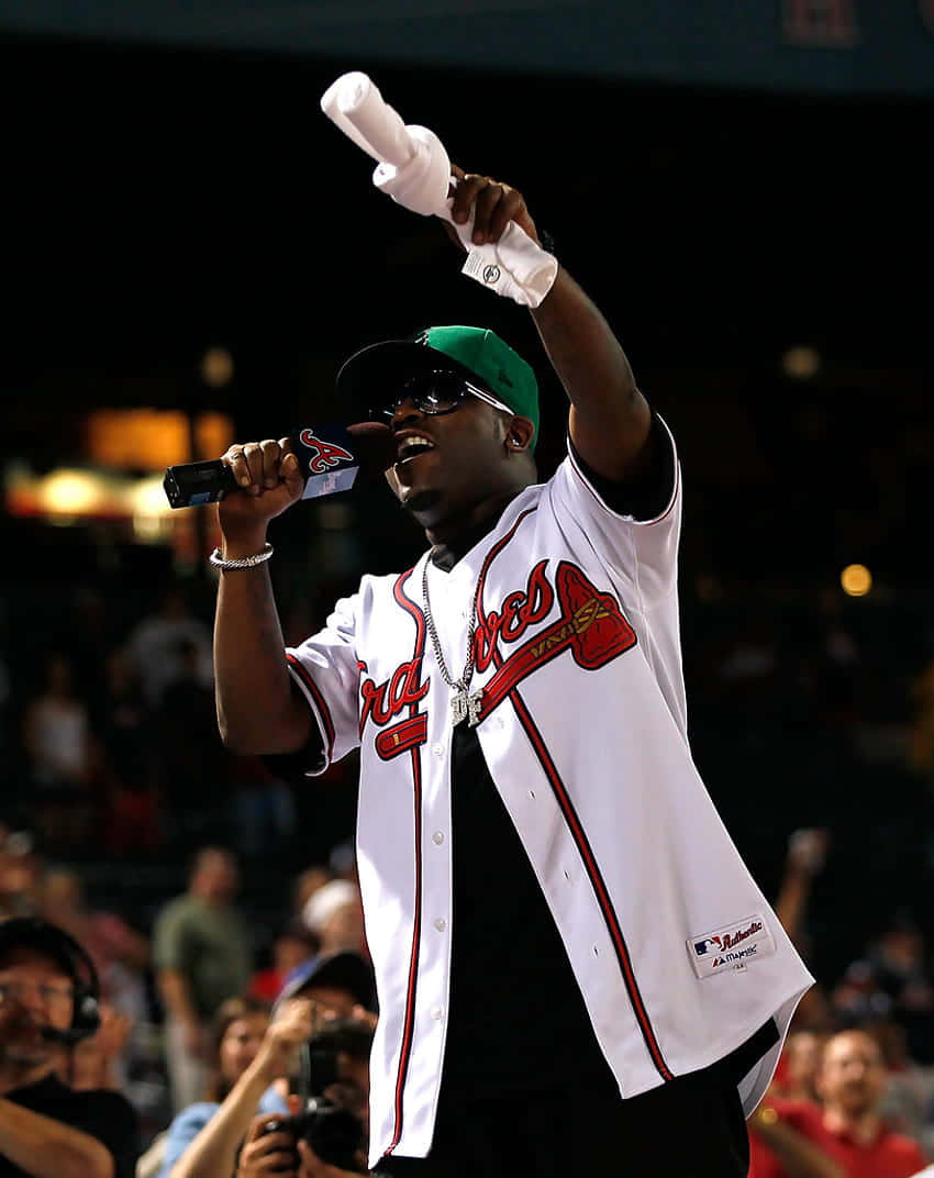 Big Boi Performingat Baseball Game Wallpaper