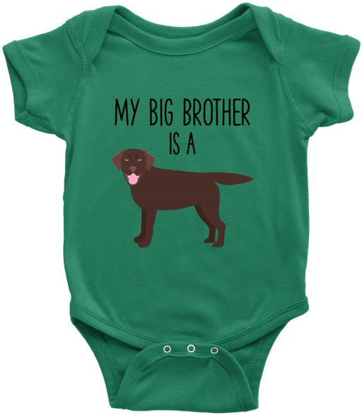 Big Brother Dog Themed Newborn Onesie PNG