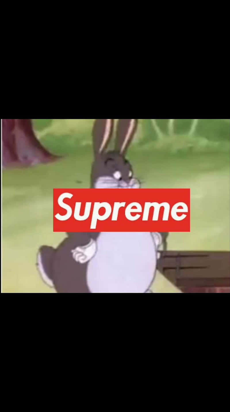 A Bunny With The Word Supreme On It Wallpaper