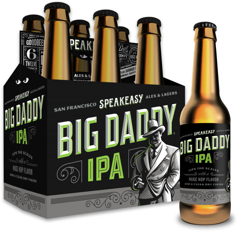 Big Daddy I P A Beer Packand Bottle PNG