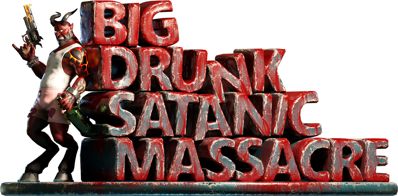 Big Drunk Satanic Massacre Game Art PNG