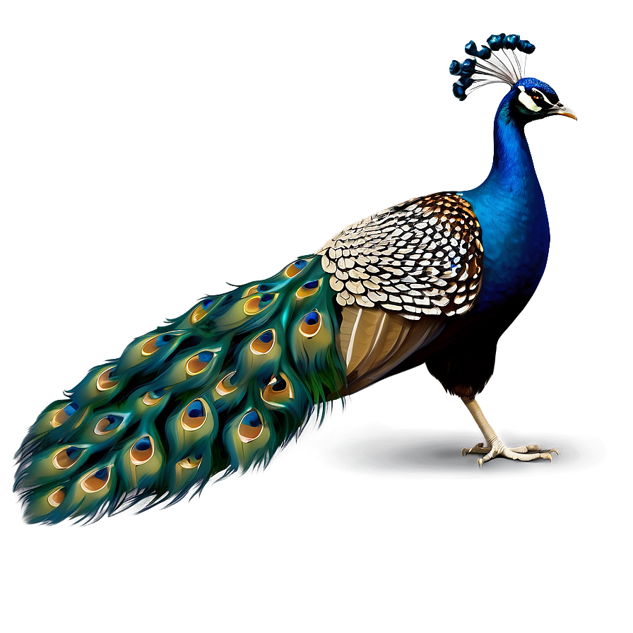 Big Elegant Peacock Png 06112024 PNG