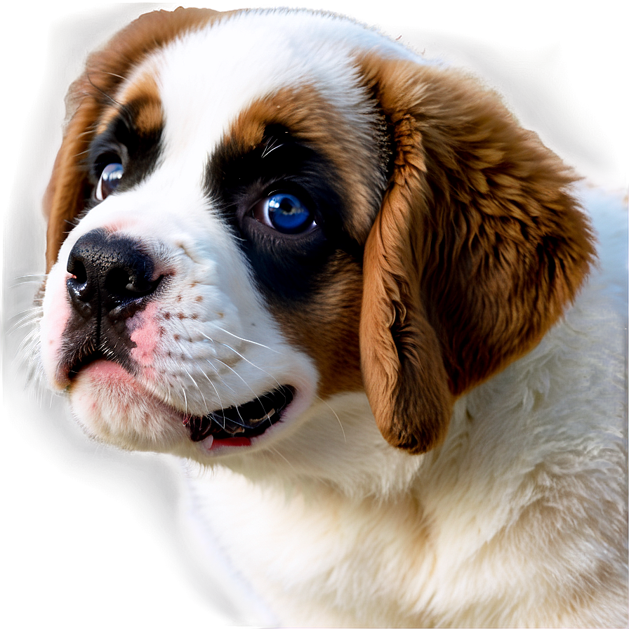 Big Eyed Saint Bernard Puppy Png 11 PNG