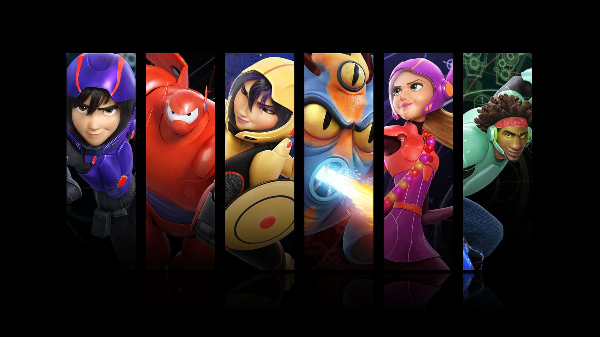 Big Hero 6 showing off their superpowers!