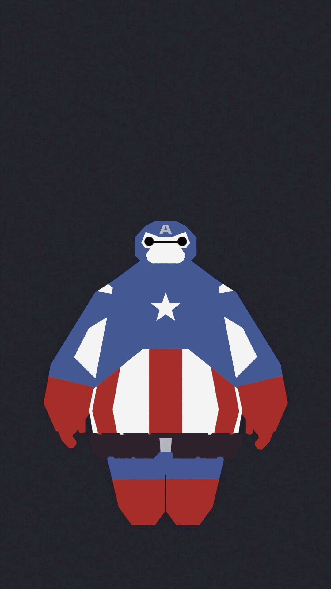 Stor Hero 6 Captain Baymax animation vector tapet Wallpaper