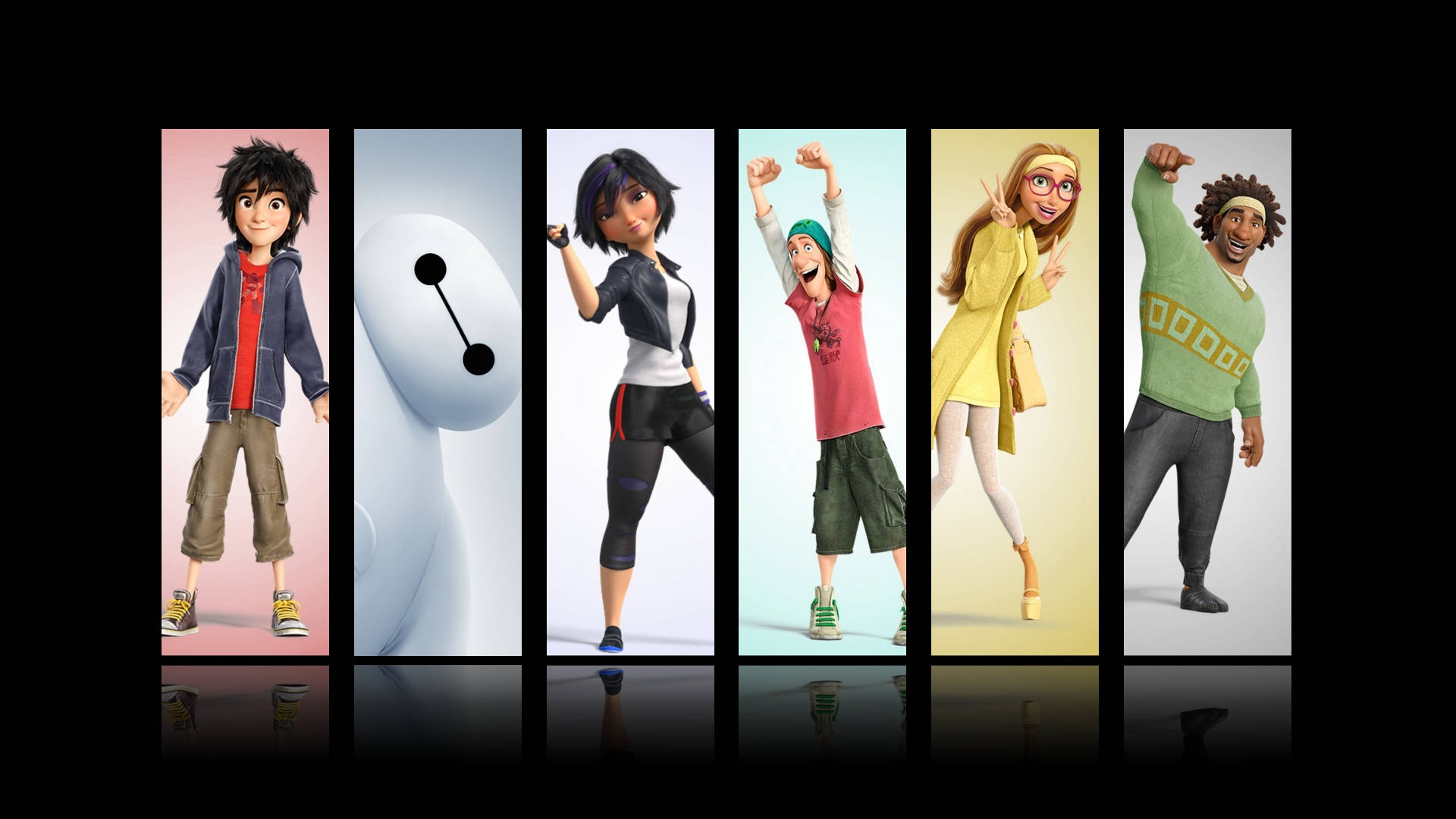 "Characters From Big Hero 6 Animated Movie" Wallpaper