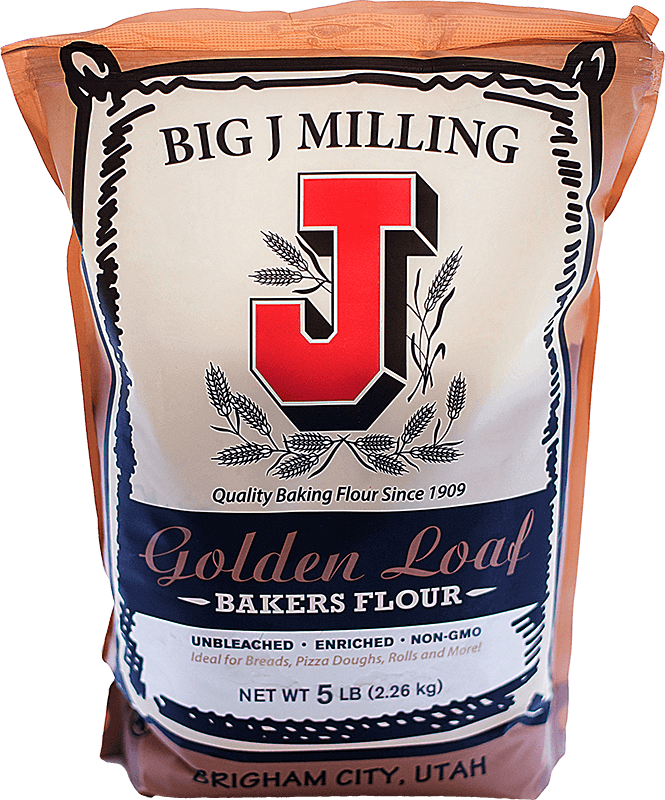 Big J Milling Golden Loaf Bakers Flour Bag PNG