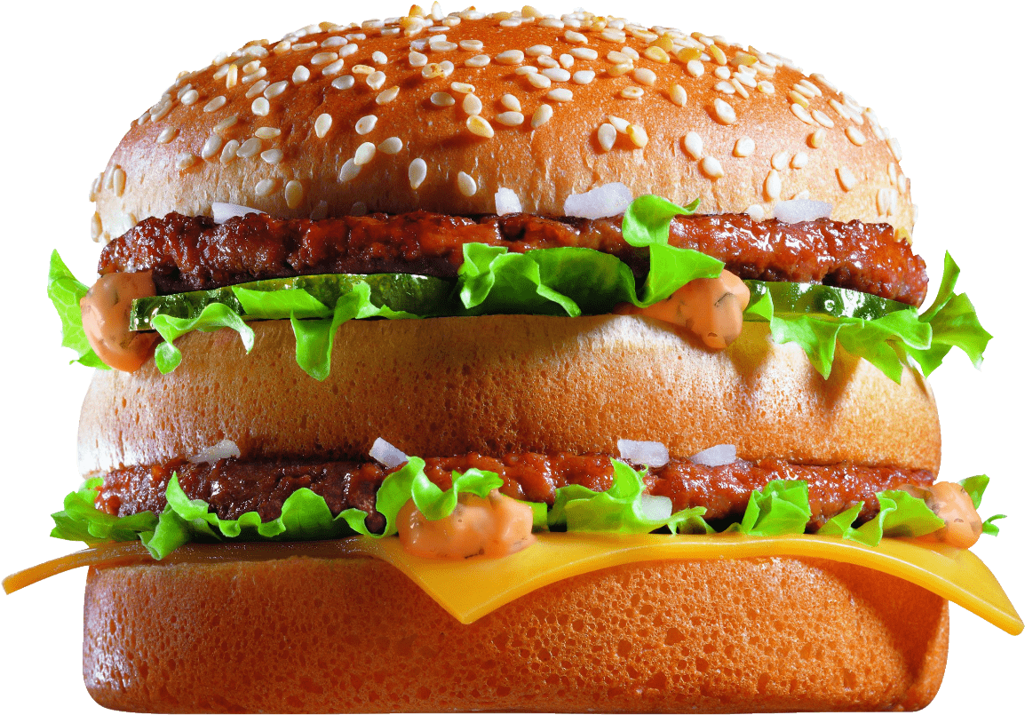 Big Mac Burger Closeup.png PNG